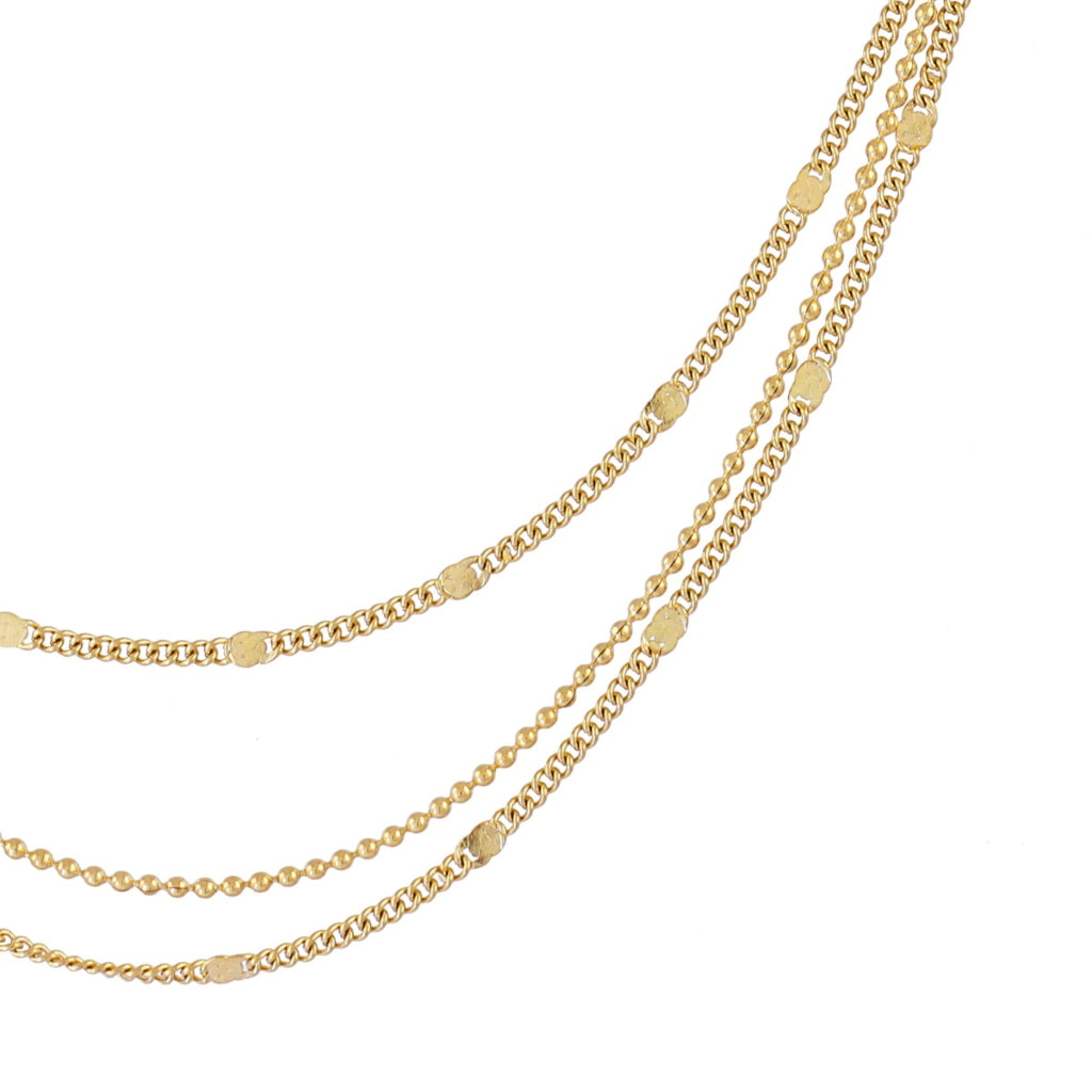 Steel Multi Chain Layering Necklace | Anartxy