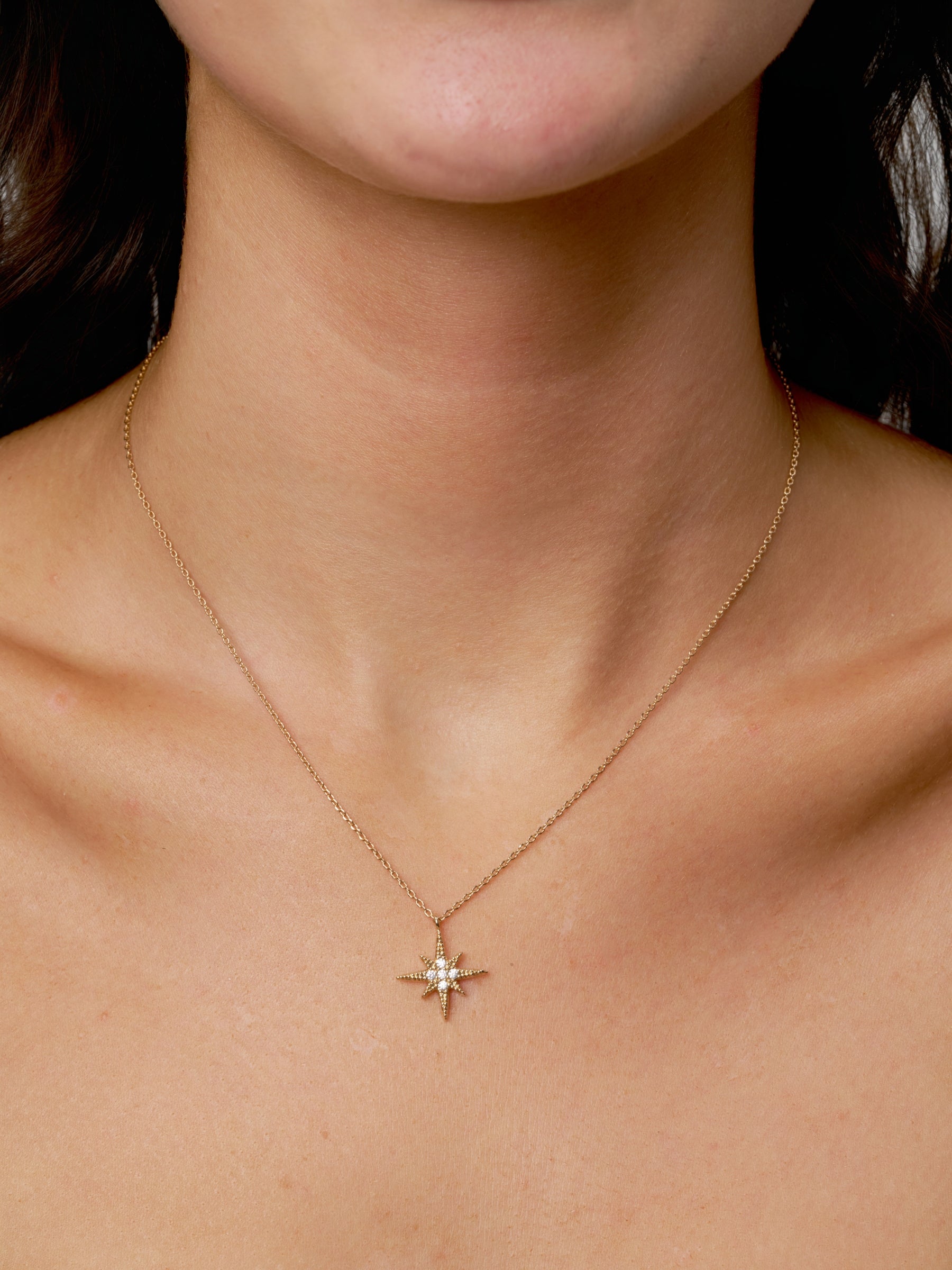 Gold North Star Necklace | Vila