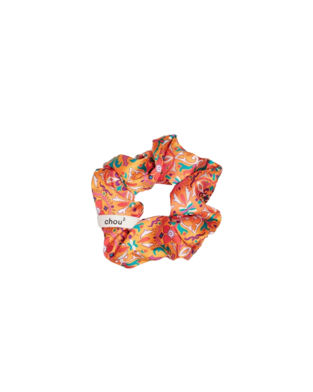 Hair Scrunchie | Orange Print | Chou²