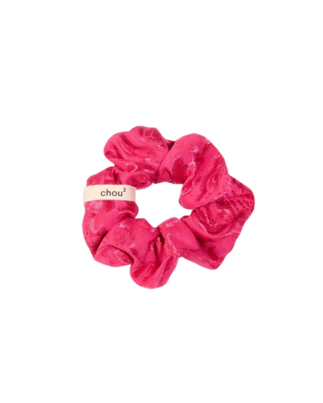 Hair Scrunchie | Pink Jacquard | Chou²