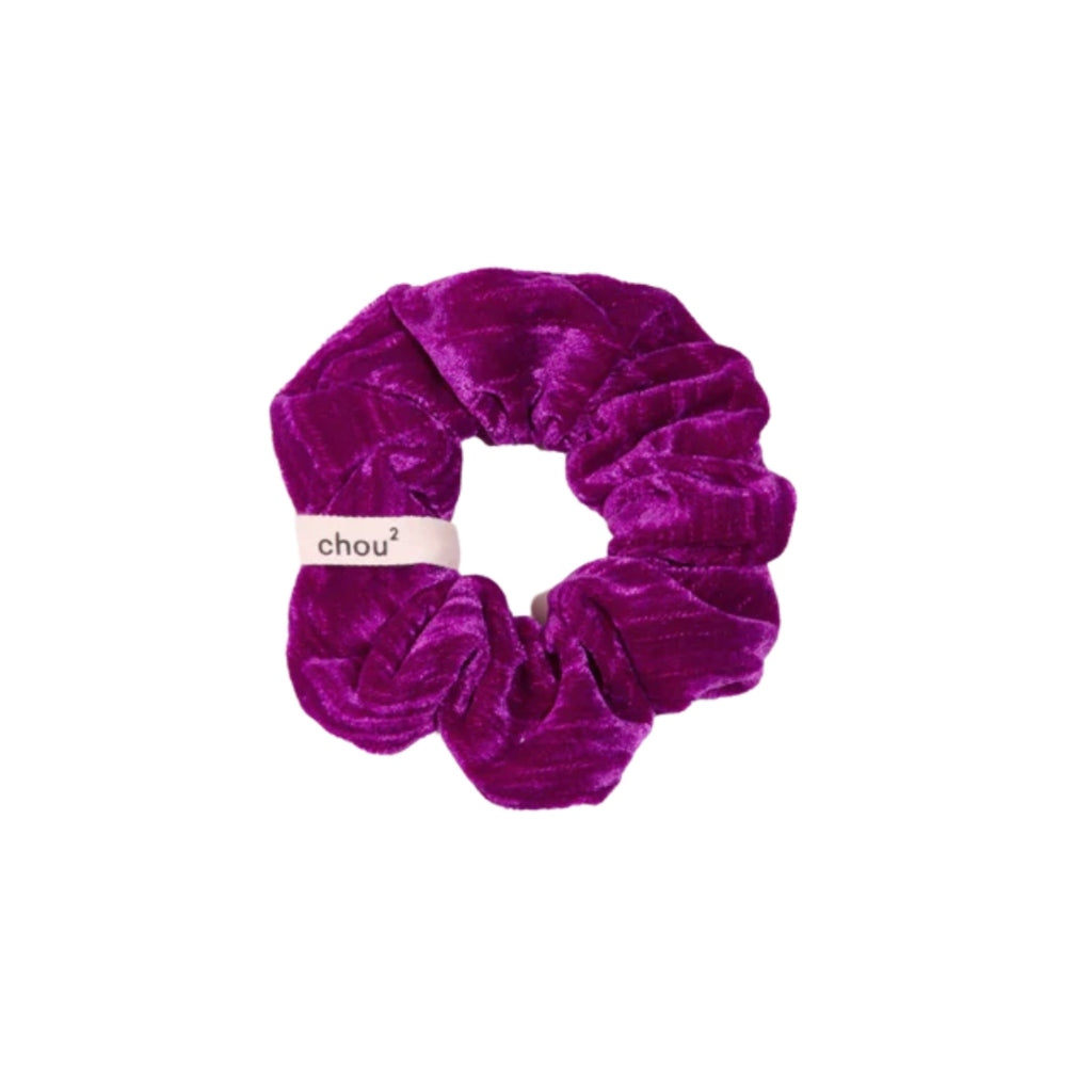 Purple Velvet Scrunchie | Handmade Upcycled Fabric Hair Accessory