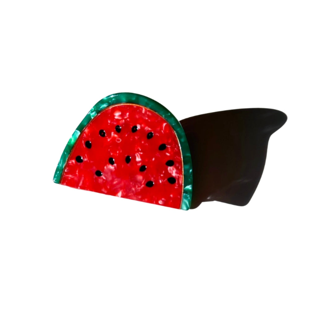 Hand-Painted Claw Hair Clip | Watermelon | Solar Eclipse