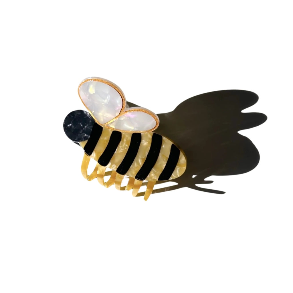 Hand-Painted Claw Hair Clip | Bee | Solar Eclipse