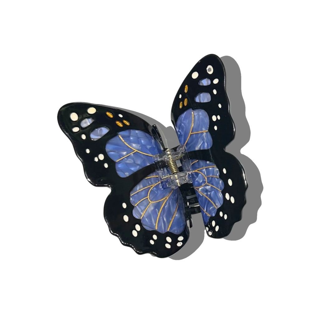 Hand-Painted Claw Hair Clip | Monarch Butterfly | Solar Eclipse