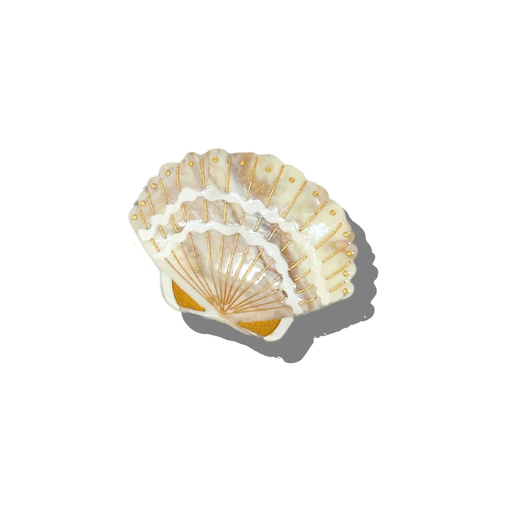 Hand-Painted Claw Hair Clip | Seashell | Solar Eclipse