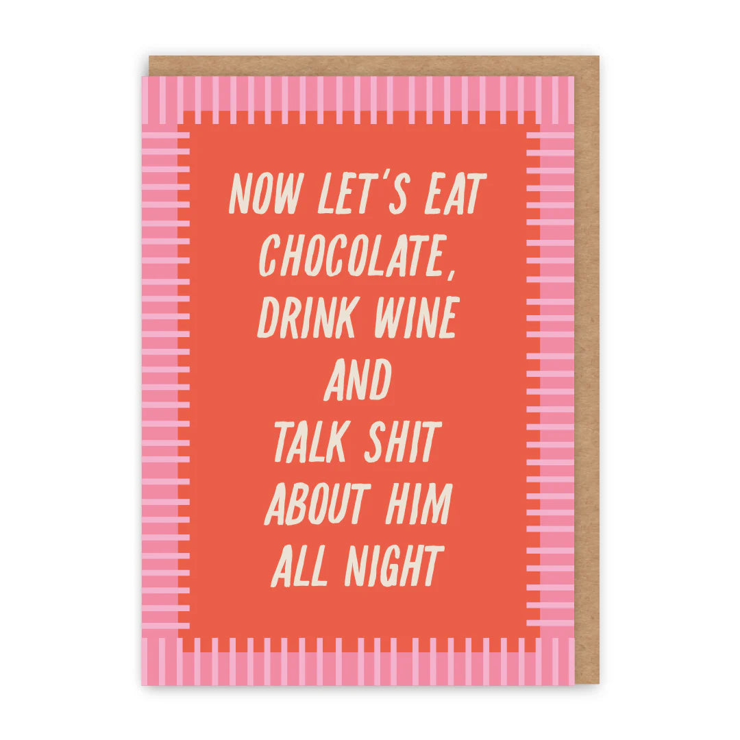 Eat Chocolate Drink Wine Card | In Real Life