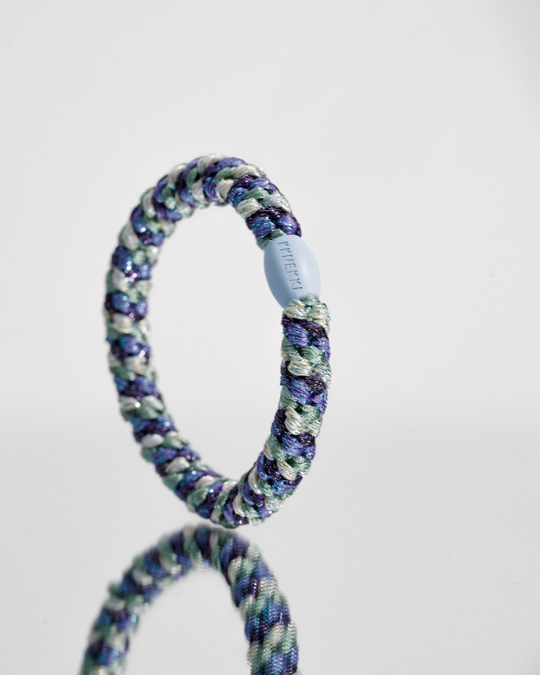 KKNEKKI Hair Tie | Mix | Purple & Faded Green Glitter