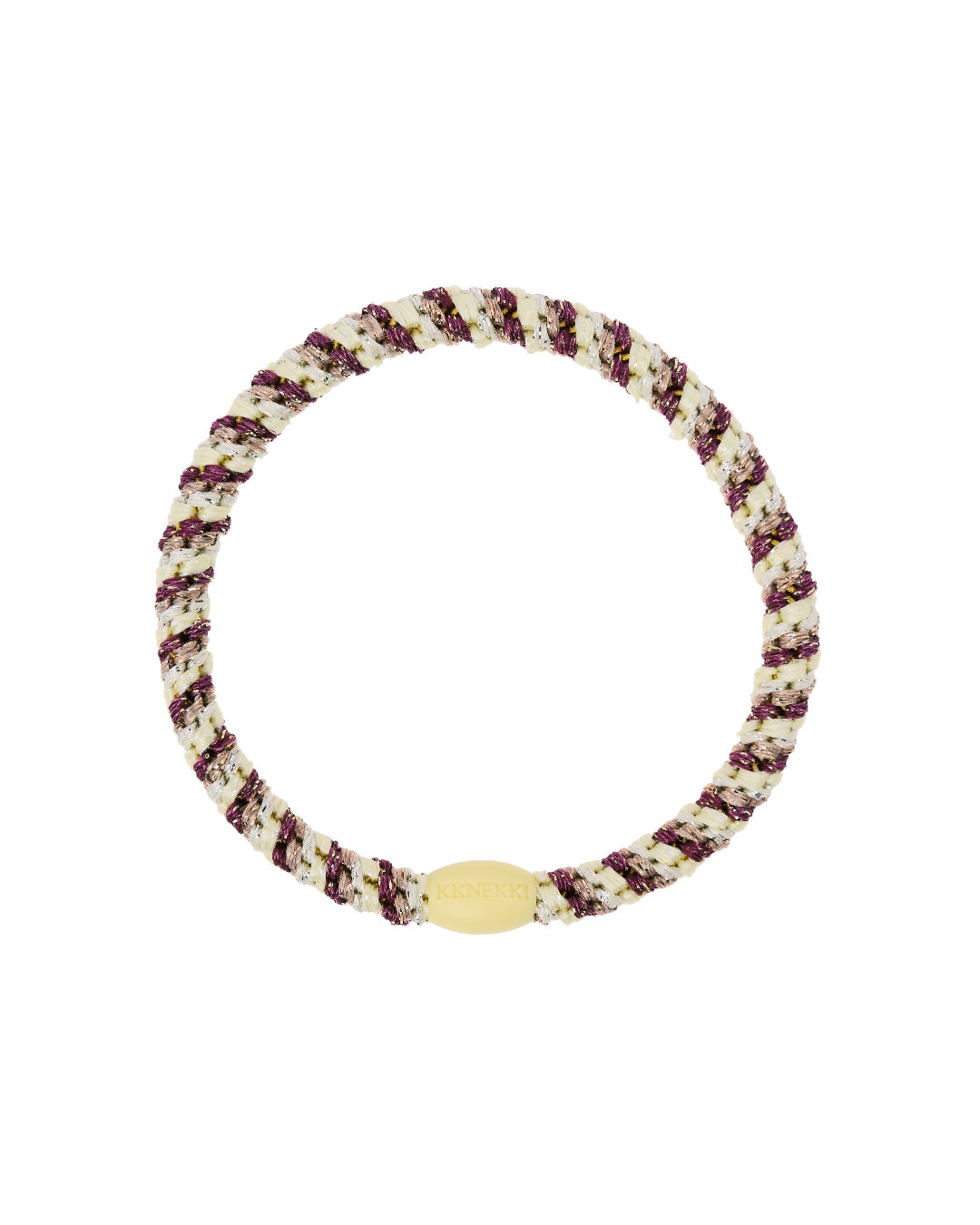 KKNEKKI Hair Tie | Slim Mix | Grape & Yellow