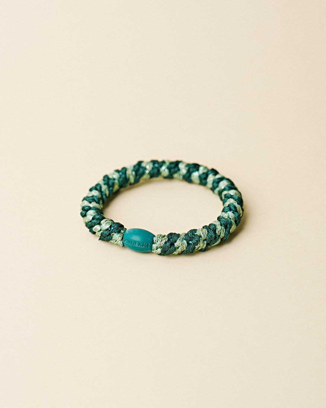 KKNEKKI Hair Tie | Stripe | Jungle & Pistachio Glitter
