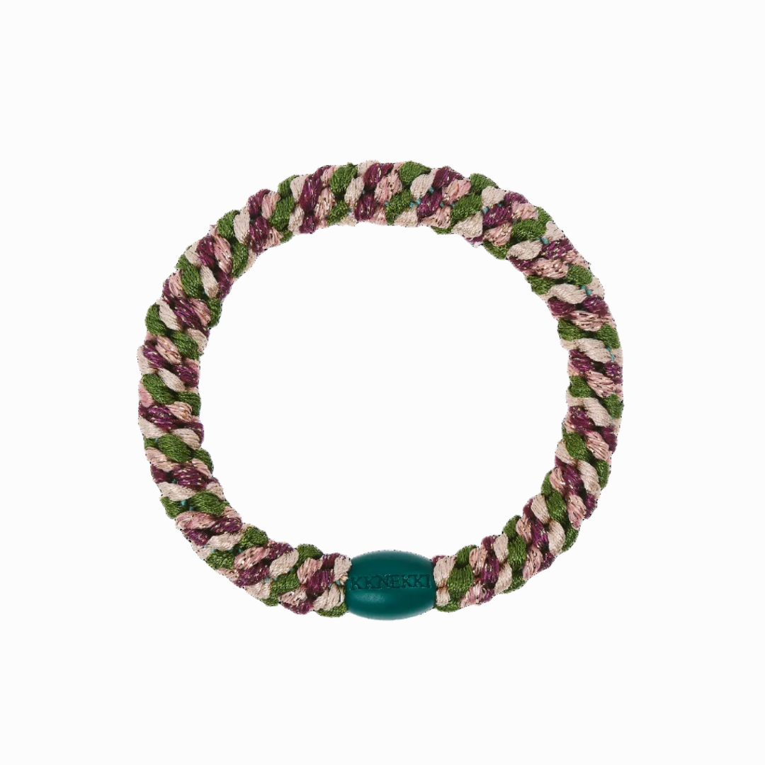 KKNEKKI Hair Tie | Mix | Army & Grape