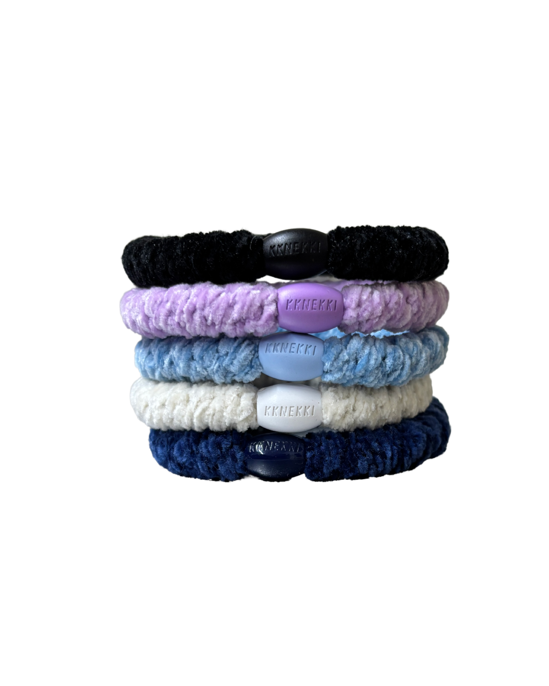 Kknekki | Five Hair Ties | Velvet