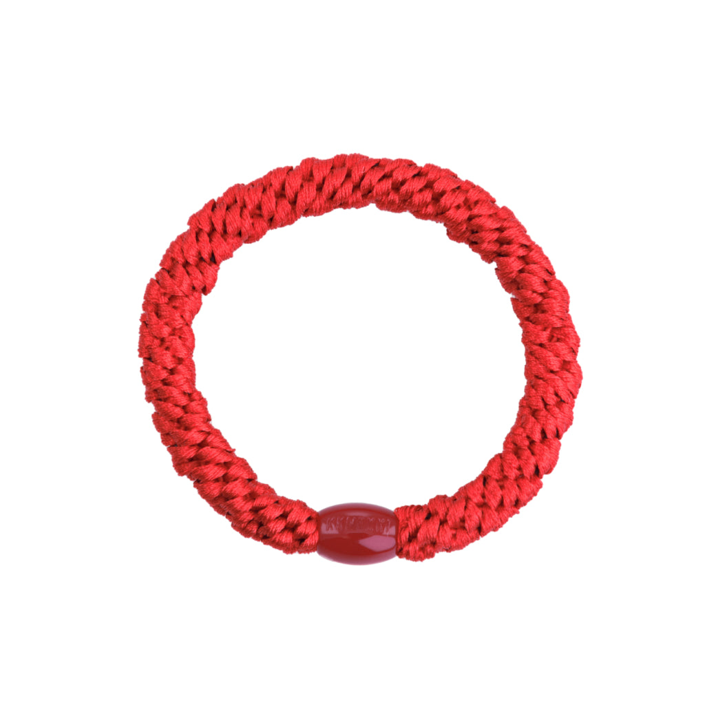 Kknekki Hair Tie | Plain | Clear Red