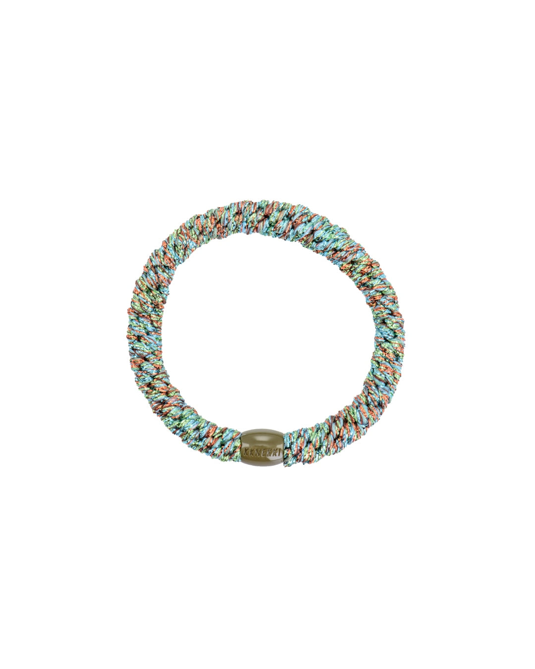 Kknekki Hair Tie | Glitter | Coral Green