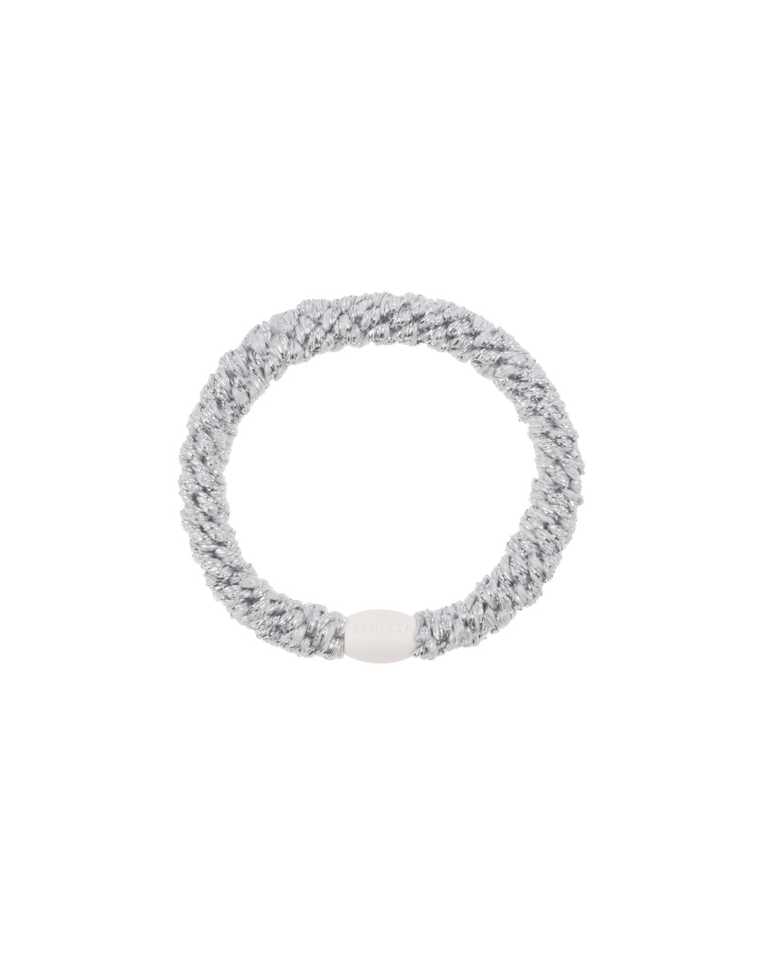 Kknekki Hair Tie | Glitter | Metallic Silver