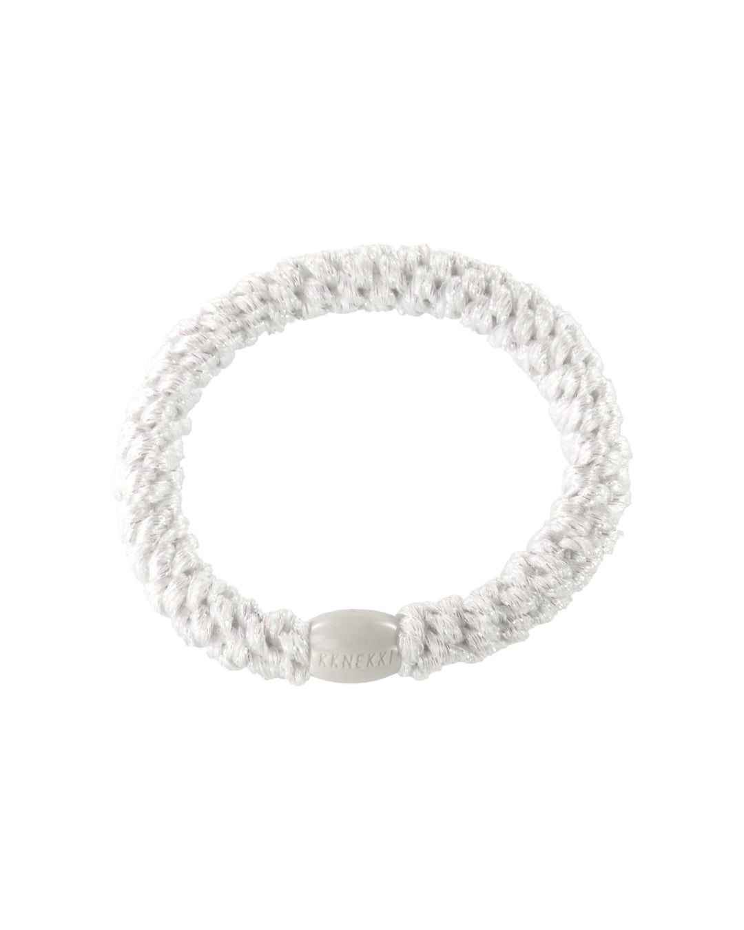 Kknekki Hair Tie | Glitter | White