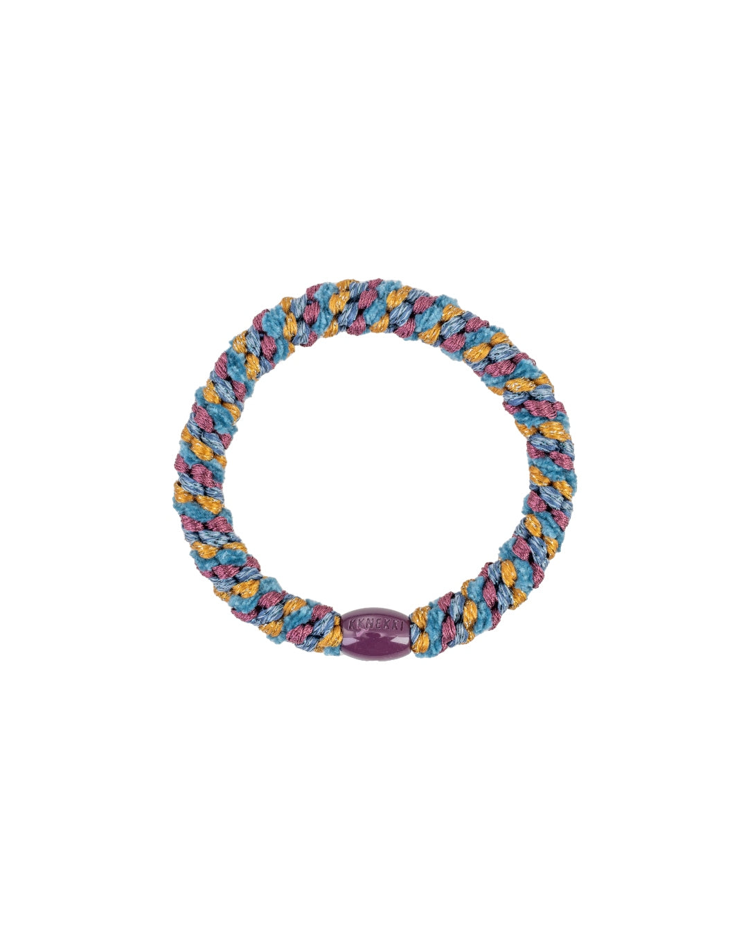 Kknekki Hair Tie | Mix | Electric Blue & Curry Giltter