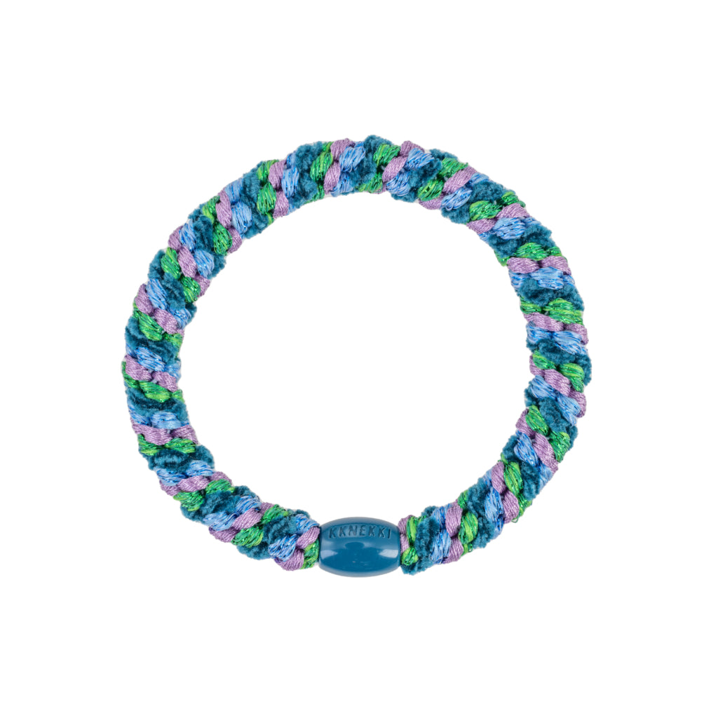 Kknekki Hair Tie | Mix | Green Petrol Velvet