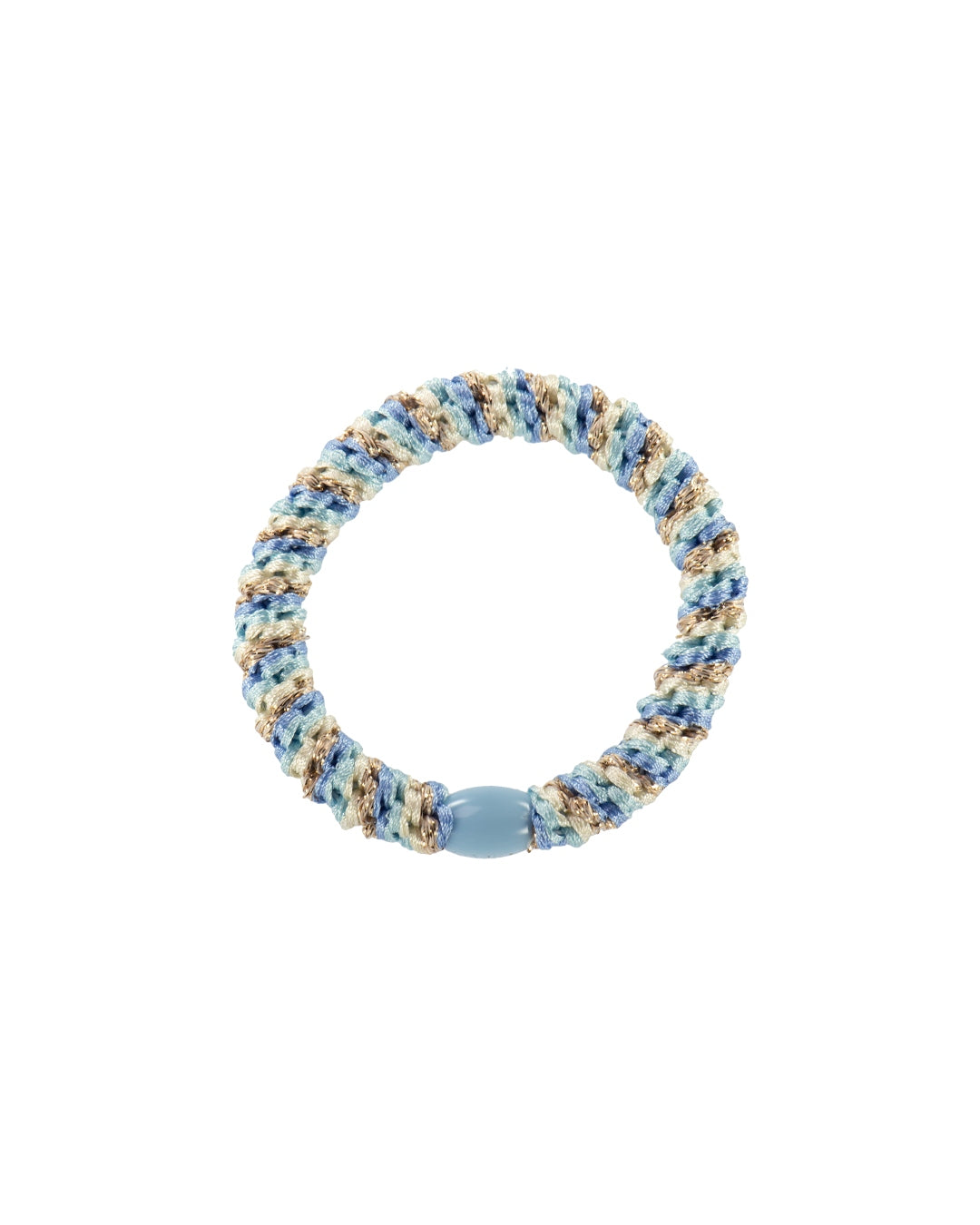 Kknekki Hair Tie | Mix | Light Blue & Gold