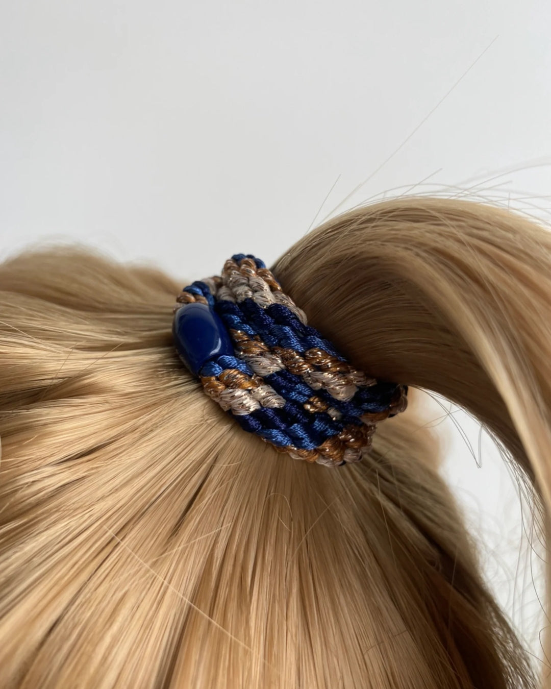 Kknekki Hair Tie | Mix | Navy & Gold Glitter