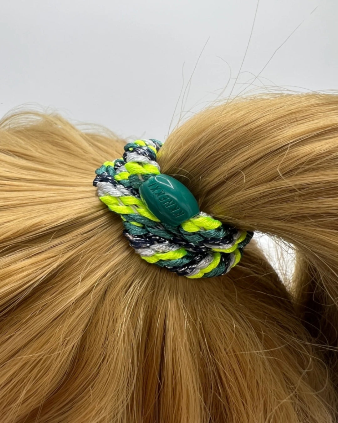 Kknekki Hair Tie | Mix | Neon Yellow & Green Glitter