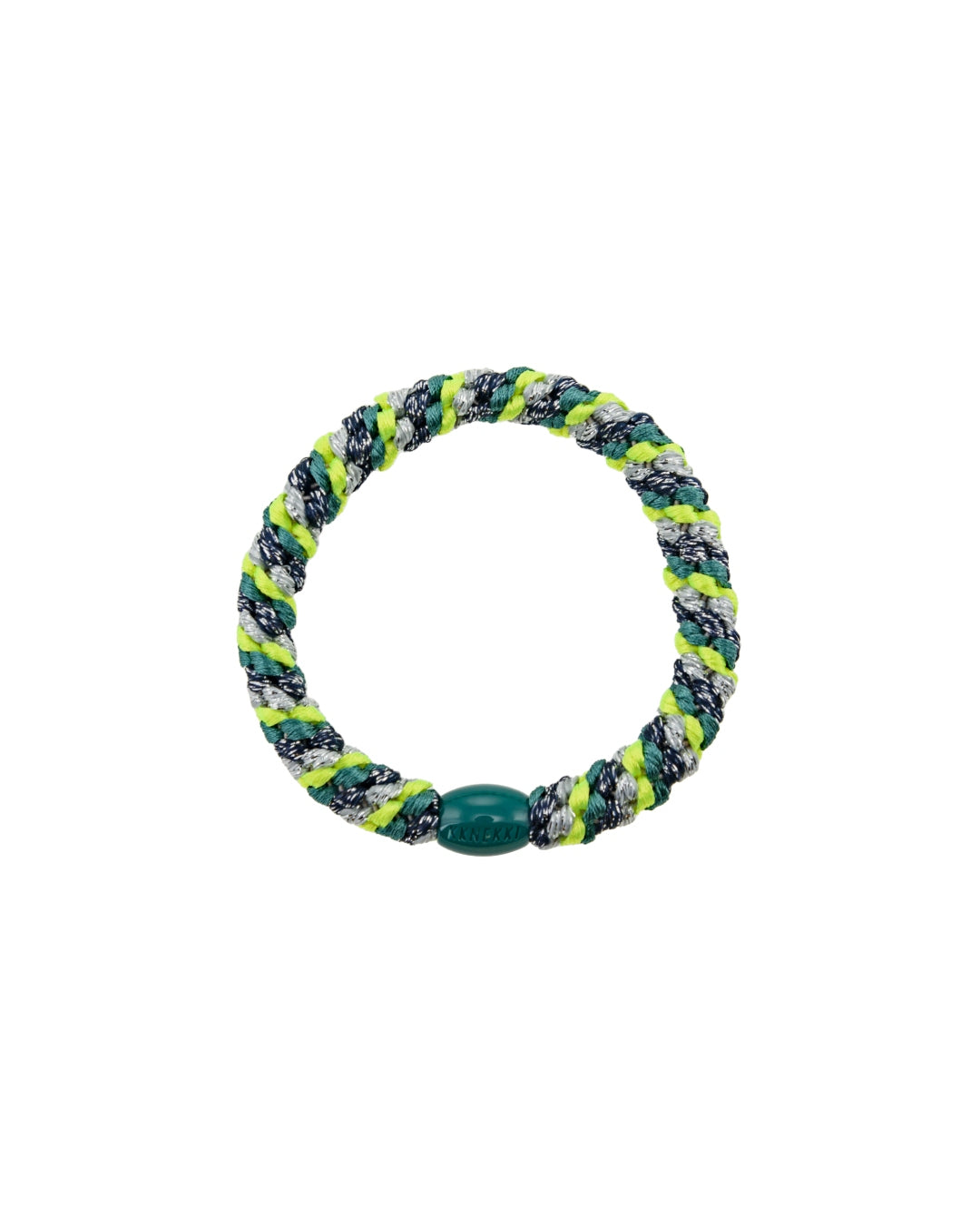 Kknekki Hair Tie | Mix | Neon Yellow & Green Glitter
