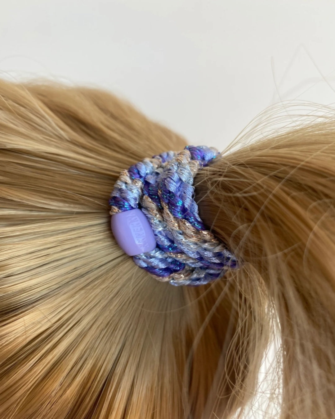 Kknekki Hair Tie | Mix | Purple Silver & Gold