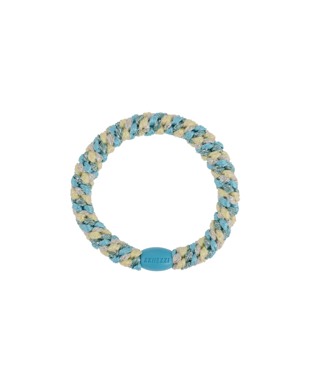 Kknekki Hair Tie | Mix | Turquoise & Yellow Glitter