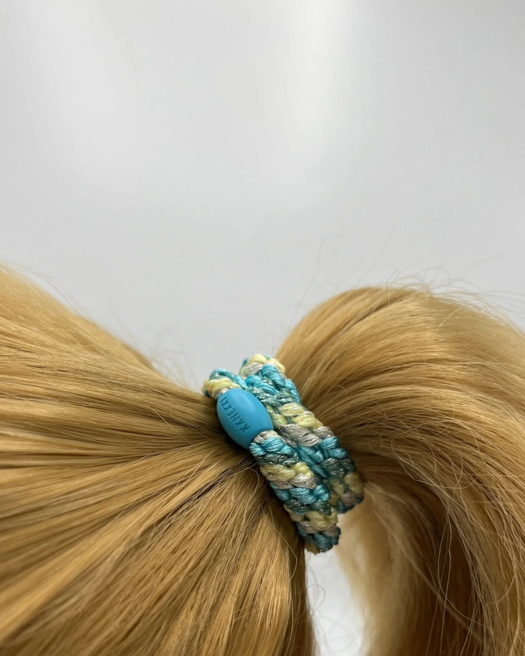 Kknekki Hair Tie | Mix | Turquoise & Yellow Glitter