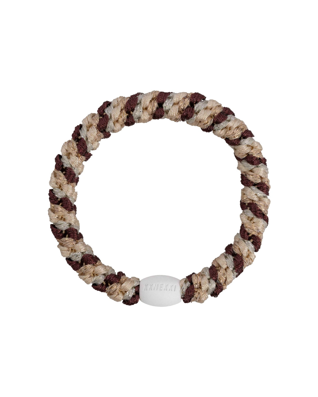 Kknekki Hair Tie | Mix | Wheat & Dark Rust Glitter