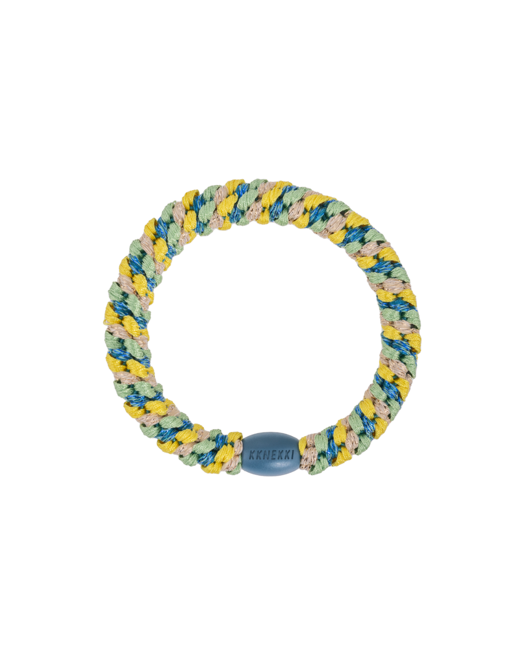 Kknekki Hair Tie | Mix | Yellow & Light Petrol Glitter