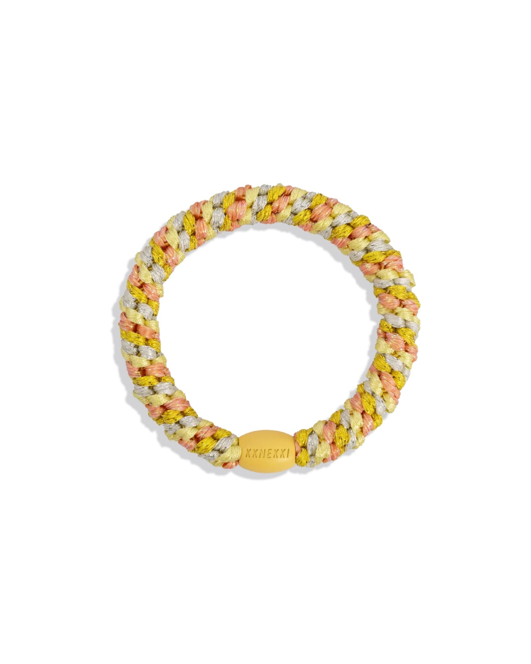Kknekki Hair Tie | Mix | Yellow Peach Glitter