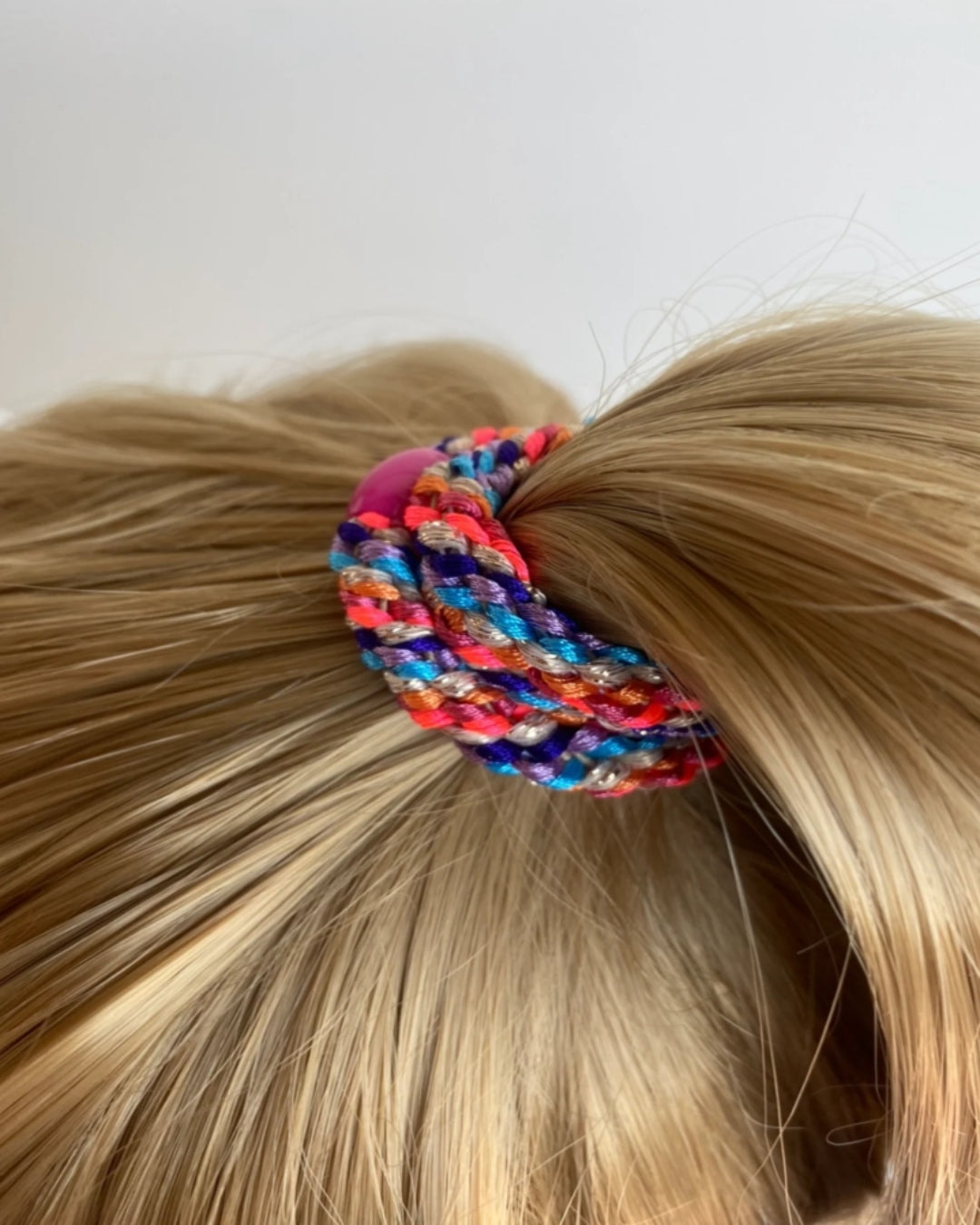 Kknekki Hair Tie | Mix | Orange & Neon Pink