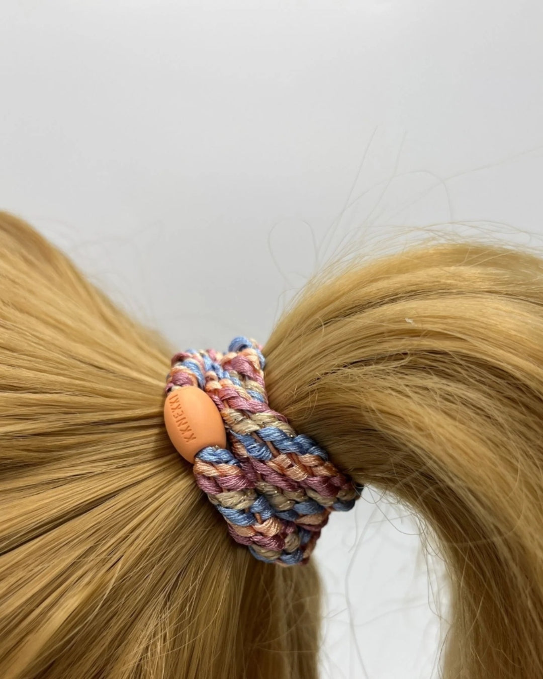 Kknekki Hair Tie | Mix | Peach & Blue Glitter