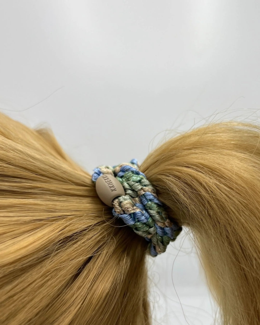 Kknekki Hair Tie | Mix | Pistachio & Sky Blue Glitter