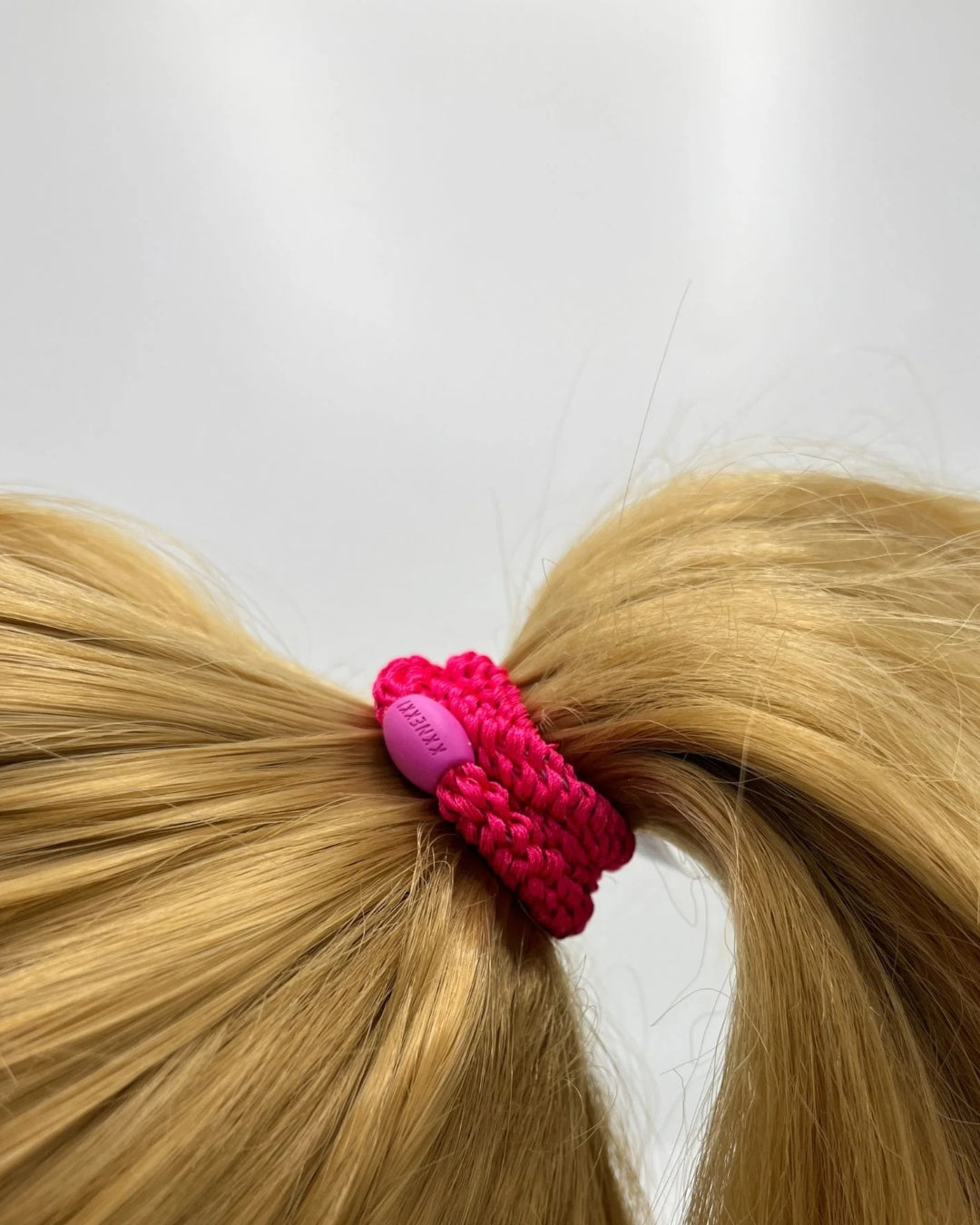 Kknekki Hair Tie | Plain | Strong Pink