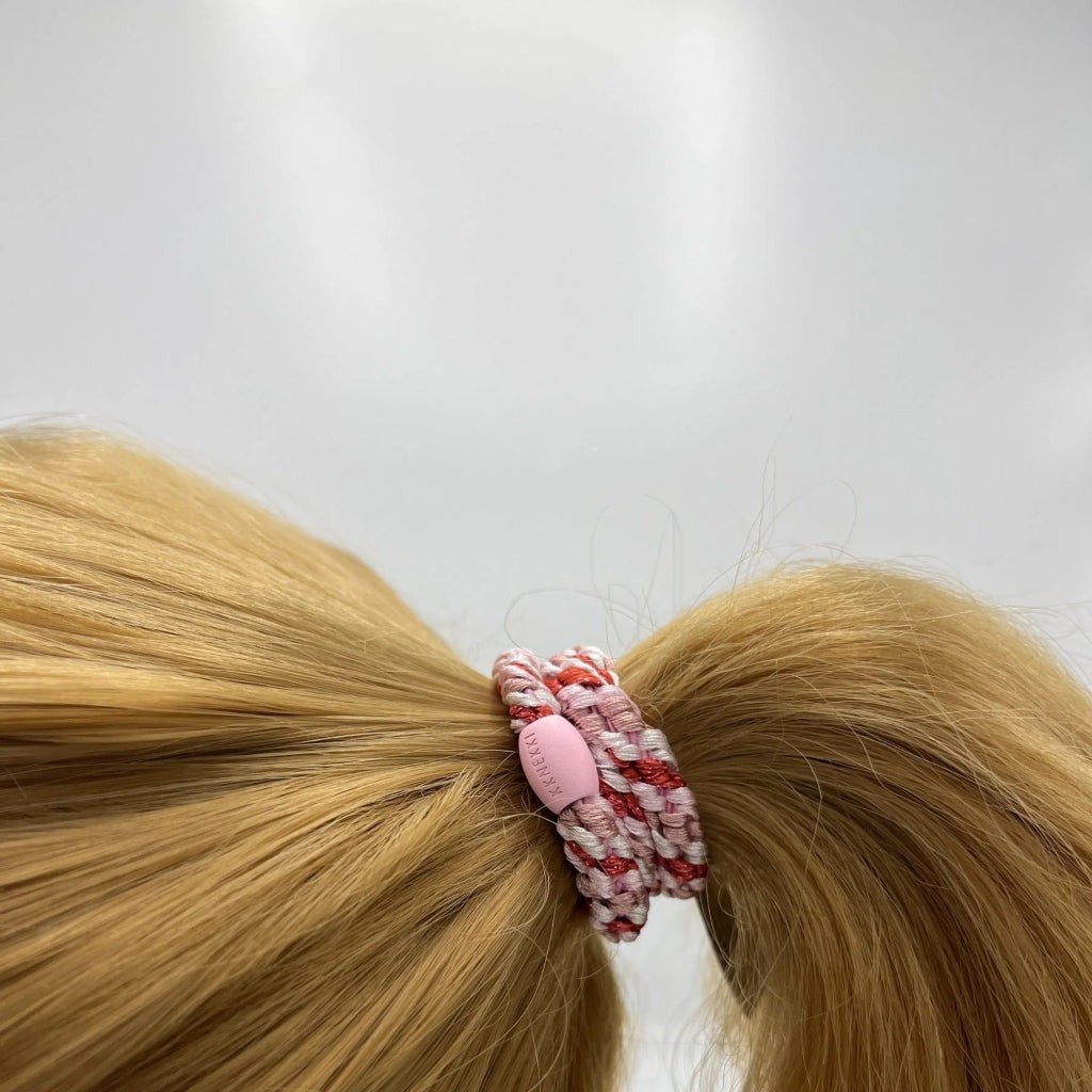 Kknekki Hair Tie | Mix | Pomerant & Pink Glitter