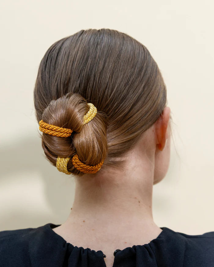 Kknekki Hair Tie | Slim Plain | Gold