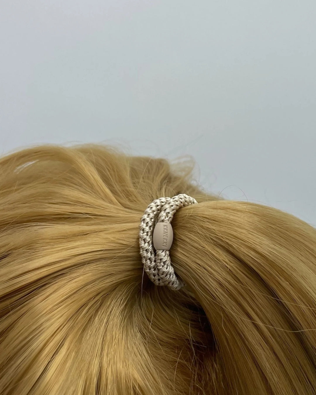 Kknekki Hair Tie | Slim Plain | Light Beige