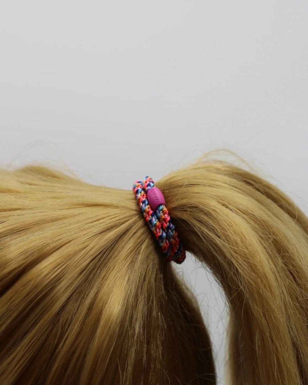 Kknekki Hair Tie | Slim Mix | Orange & Neon Pink