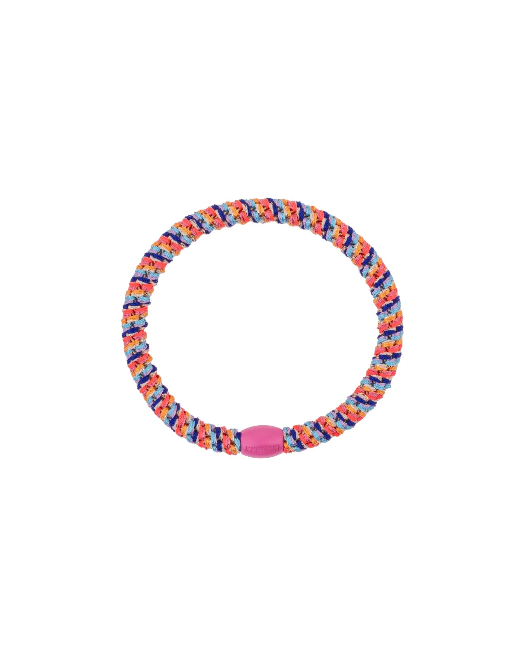 Kknekki Hair Tie | Slim Mix | Orange & Neon Pink