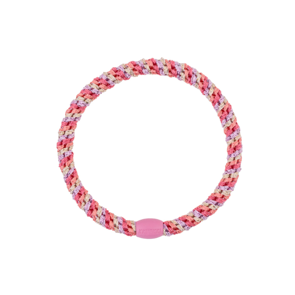 Kknekki Hair Tie | Slim Mix | Raspberry & Pomerant