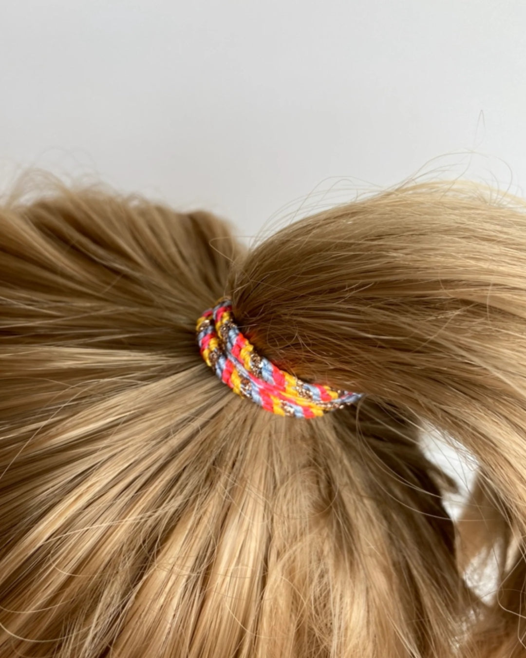 Kknekki Hair Tie | Slim Mix | Rosebaby & Blue Glitter