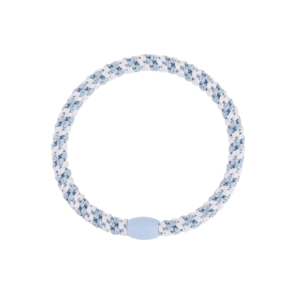 Kknekki Hair Tie | Slim Mix | Sea Blue & White
