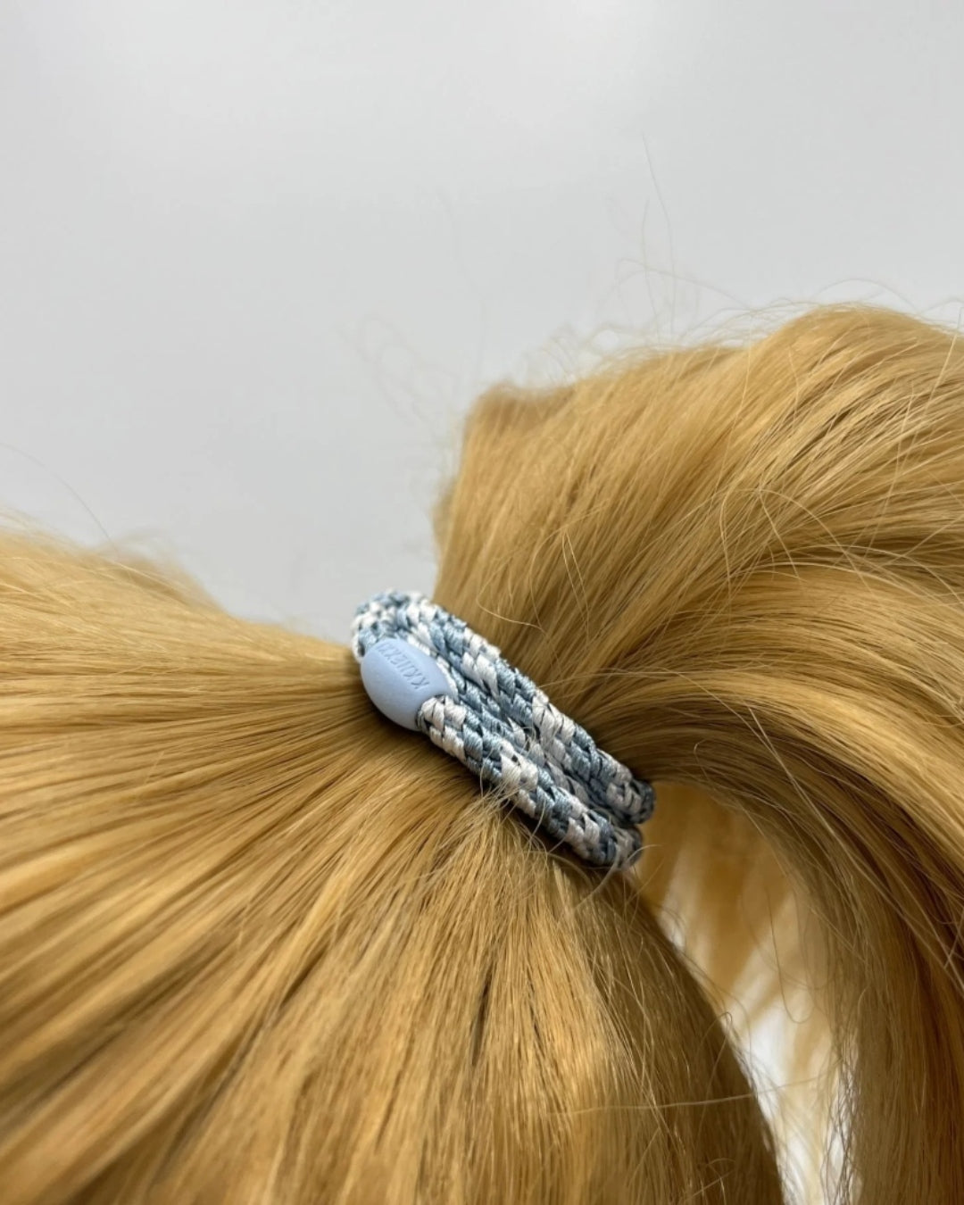 Kknekki Hair Tie | Slim Mix | Sea Blue & White