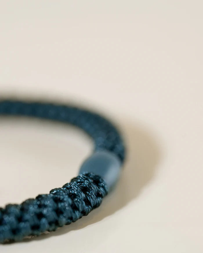 Kknekki Hair Tie | Slim Plain | Petrol
