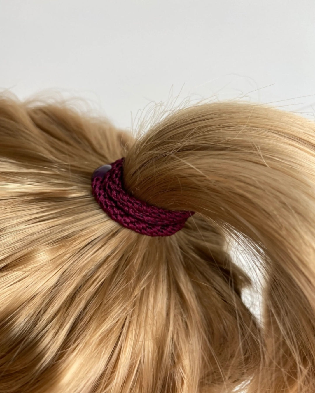 Kknekki Hair Tie | Slim Plain | Bordeaux