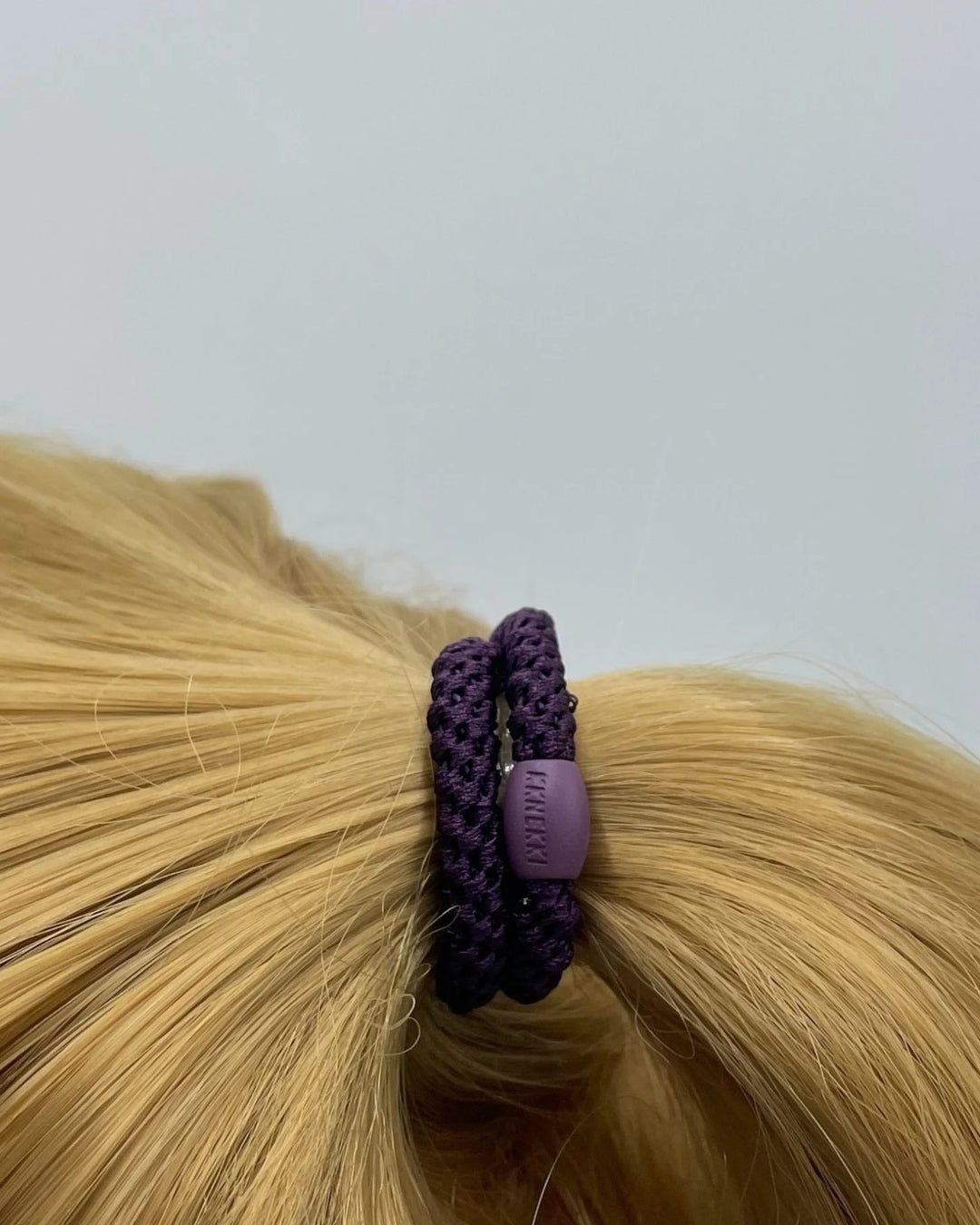 Kknekki Hair Tie | Slim Plain | Dark Purple