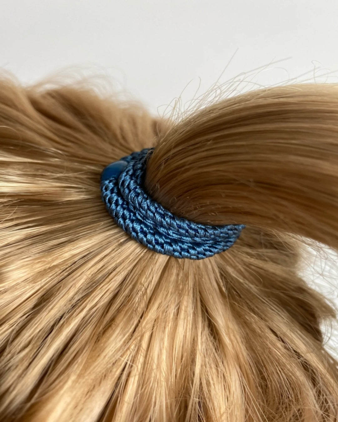 Kknekki Hair Tie | Slim Plain | Dusty Blue