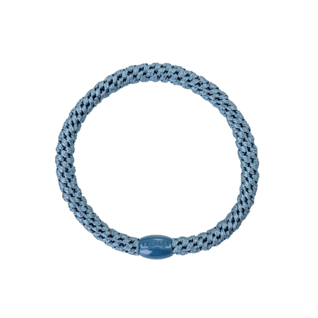 Kknekki Hair Tie | Slim Plain | Dusty Blue