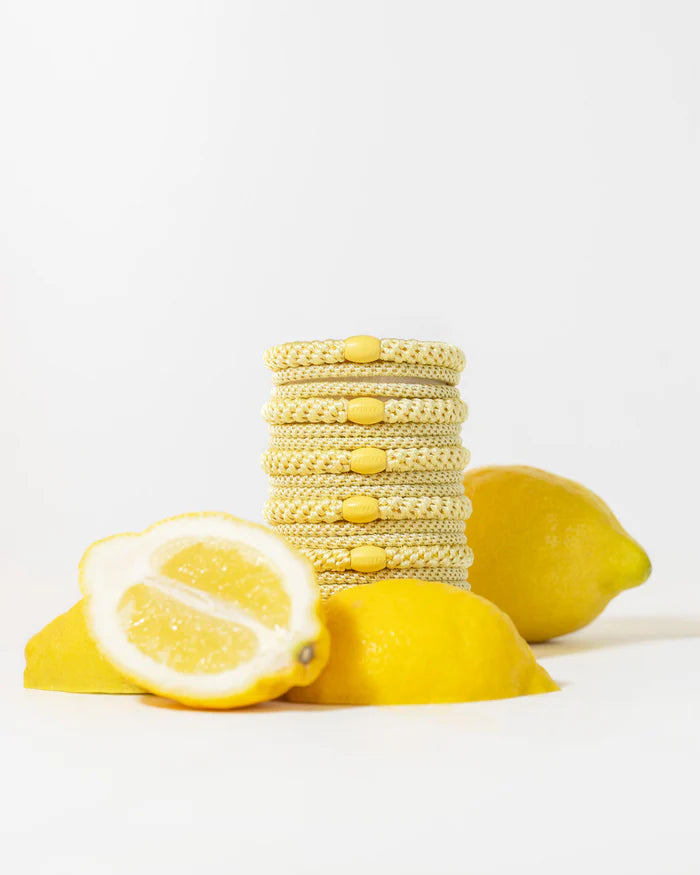 Kknekki Hair Tie | Slim Plain | Light Yellow